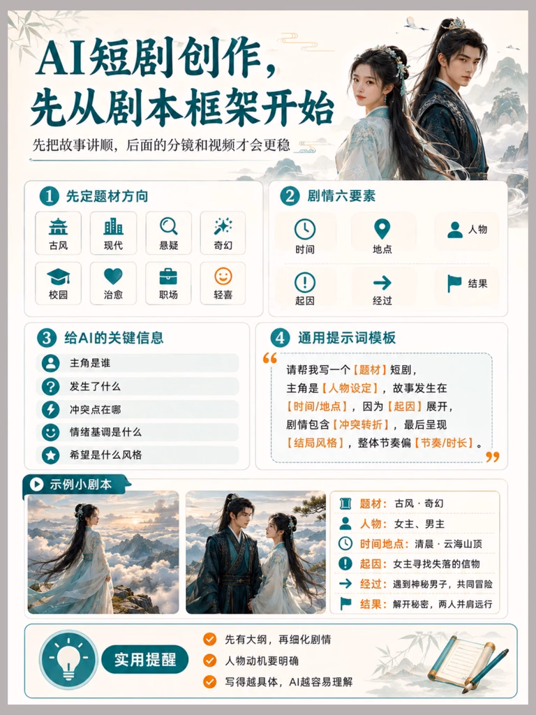 新人也能上手！AI短剧制作全流程SOP（保姆级教程）